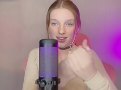 Asmr Vulgar Girl With Freckles Plays With A Condom In Her Mouth Wet Sound (brunette With Freckles)