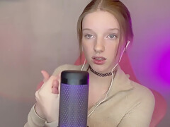 Asmr Vulgar Girl With Freckles Plays With A Condom In Her Mouth Wet Sound (brunette With Freckles)