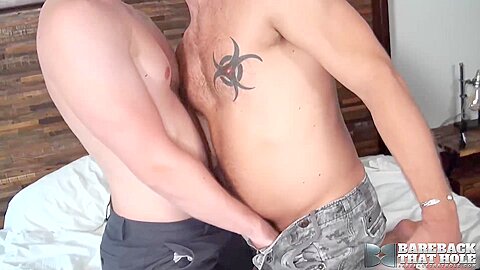 BAREBACKTHATHOLE Tony Bishop Fucks Drew Crawford After BJ