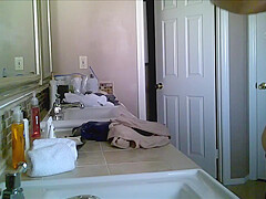 BBW Changing in the Bathroom