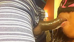 BBW slut sucks my dick until I cum in her mouth