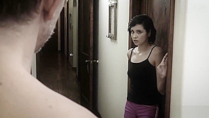 Babysitter teen 18+ fucked by the creepy Step dads huge boner