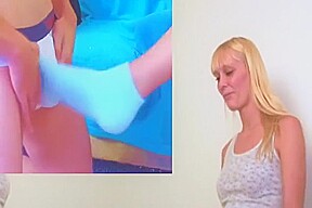 Ballbusting w/ socks