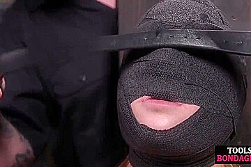 Bdsm Masked teen 18+ Body And Feet Whipped By Cmnf Master