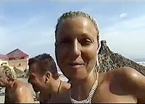 Beach bukkake pt 1