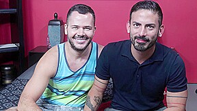 Bearded Handsome Latino Sucks A Huge Hunk Cock