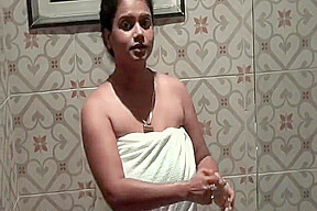 Bengali Model Priya Bathing