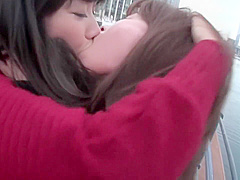 Best Japanese model in Hottest Public, Lesbian JAV clip