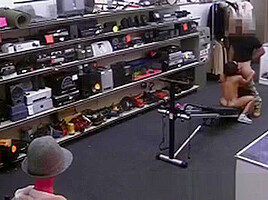 Big Black Dick Gag Muscular Chick Spreads Eagle For Cash!