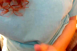 Big Dick Redhead Shemale Cums on Webcam