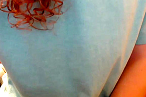 Big Dick Redhead Shemale Cums on Webcam