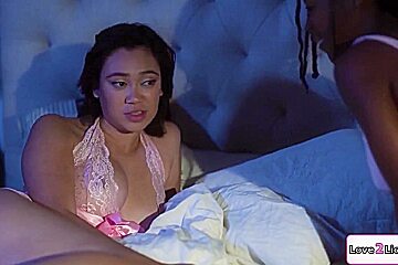 Big T In Ebony Girl Licks Her Asian Fiancees Cunt