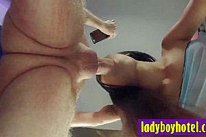 Big Tits Ladyboy Got It From The Back After She