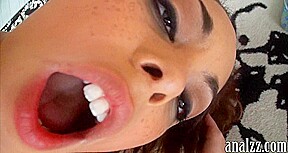 Big ass amateur girlfriend anal try out and cum facialed