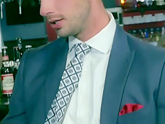 Big dick gay threesome with cumshot