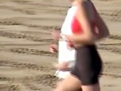 Big titted amateur in sports top and candid shorts 03ze