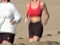 Big titted amateur in sports top and candid shorts 03ze