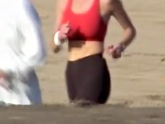 Big titted amateur in sports top and candid shorts 03ze