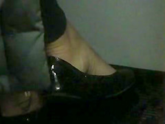 Black Flats of co-worker - beautiful MILF Feet