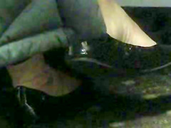Black Flats of co-worker - beautiful MILF Feet