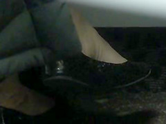 Black Flats of co-worker - beautiful MILF Feet