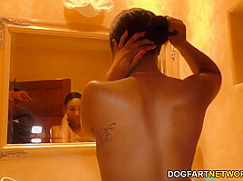 Black Lesbian Share White Dick With Her Pal With Jenna Foxx And Chanell Heart