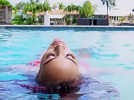 Black Pool Babe Interracial