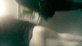 Black milf in white tights - Dat bubble arse