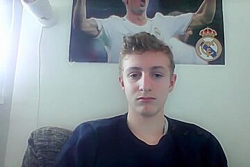 Blond teen 18+ Boy Jerks His Thick Dick