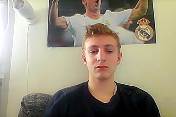 Blond teen 18+ Boy Jerks His Thick Dick