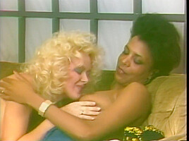 Blonde Brunette Lesbians Kiss
