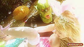 Blonde Farry Gets Pounded By Masked Dude - Antonia Deona