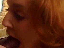 Blonde Slut Getting Banged Hard By Black Stud After Sucking Cock