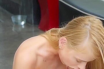 Blonde Spreads Her Legs Wide For Big Dick