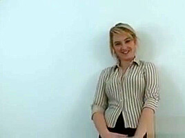 Blonde Step Sister Does A Striptease
