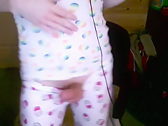 Blonde sissy slut smokes and plays