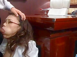Blowjob at work along naughty Japanese Ibuki