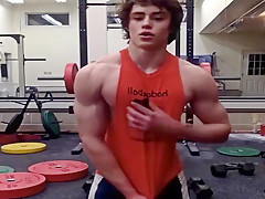 Bodybuilder With Strong Abs