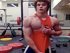Bodybuilder With Strong Abs