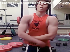 Bodybuilder With Strong Abs