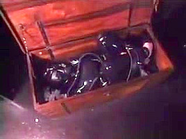 Bondage Latex Girl Locked In Box - Meet Her On Dom-match com