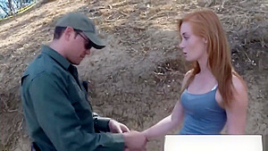 Border Hopping Redhead Loves Cock In Her Pussy