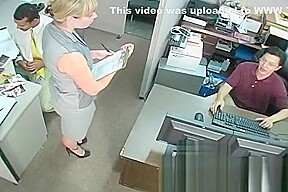 Bossy blonde office bitch dominates and humiliates workers