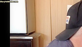 Bottom DILF sucks n gets fucked in gloryhole homemade scene