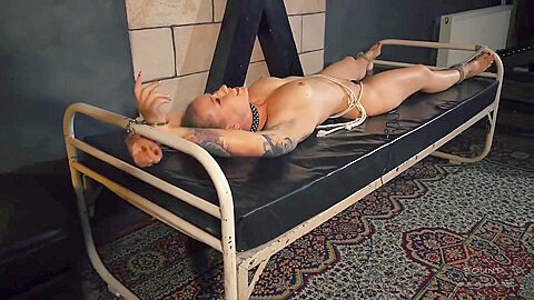 Bound Orgasm - Anette - Minnie Manga - Marcus - Orgasm On The Old Steelbed - Hitachi - Bondage