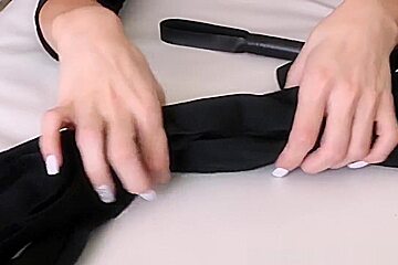 Bound blonde gets railed rough