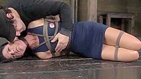 Box Hogtied Business Subs Pussy Rubbed