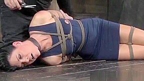 Box Hogtied Business Subs Pussy Rubbed