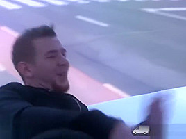 BoxTruckSex - Shy hot chick fucks in a one-way mirrored truck in the public