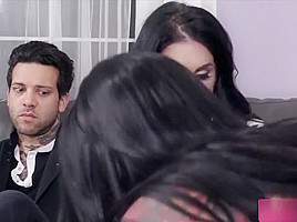 Brazilian Brunette Gina Valentina Threesome With A Couple